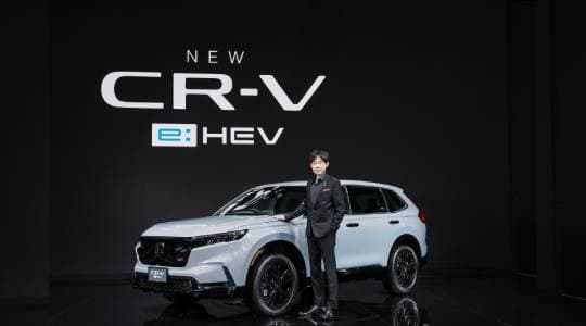 ฮอนด้า เสริมความแข็งแกร่งไลน์อัป e:HEV เปิดตัวรถใหม่หลายเซกเมนต์ นำโดยกลุ่ม SUV ทั้ง CR-V e:HEV ใหม่ และ HuNT Series อัปลุค City e:HEV ในดีไซน์พิเศษ THE BLACK OUTSHINE และเซอร์ไพรส์! การกลับมาของ STEP WGN e:HEV เปิดจองสิทธิ์และจัดแสดงในงาน พร้อมโปรสุดคุ้มส่งท้ายปี ทั้งในงานและโชว์รูมฮอนด้าทั่วประเทศ