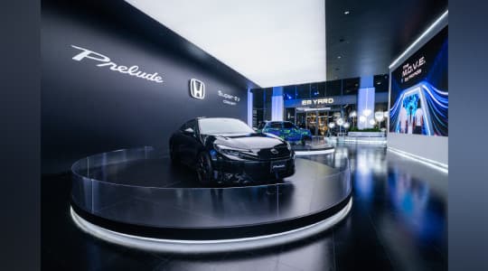 ฮอนด้า อัปเดตไฮไลต์โมเดลที่ “The M.O.V.E. by Honda” ยกอนาคตมาให้สัมผัส  ณ Experience Center นำโดย Honda Prelude (Prototype) สปอร์ตคูเป้ในตำนาน  พร้อมด้วย Super EV Concept และ New Honda CUV e: