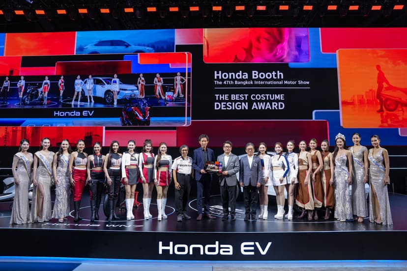 ฮอนด้า คว้า Best Costume Design Award จากงาน Motor Show 2026 ชูดีไซน์ที่สะท้อนไลฟ์สไตล์ที่หลากหลาย ภายใต้แนวคิด “Activating Life’s Next Move”