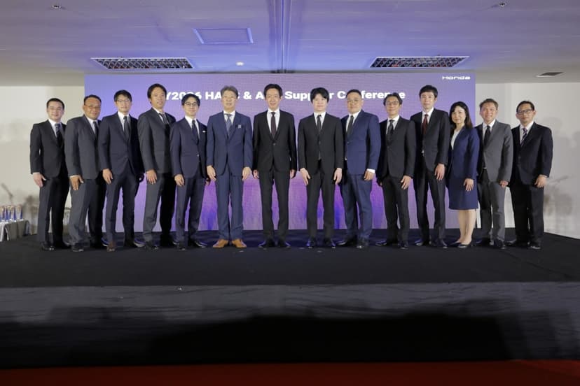ฮอนด้า จัดงาน FY2026 HATC & APC Supplier Conference  ผนึกกำลังผู้ผลิตไทย เดินหน้าเสริมแกร่ง Supply Chain  ตอกย้ำไทยฐานการผลิตศักยภาพสูง พร้อมเติบโตร่วมกันอย่างยั่งยืน