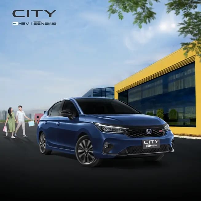 <p><strong>ฮอนด้า</strong> <strong>ซิตี้ อี:เอชอีวี</strong></p><p><strong>โปรใหม่สุดคุ้ม ซื้อเลยไม่ต้องรอ</strong></p>