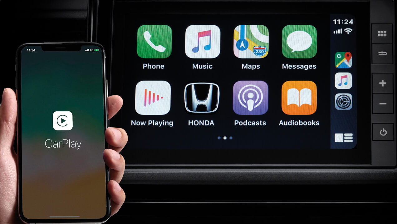 ระบบเครื่องเสียงหน้าจอสัมผัส แบบ Advanced Touch รองรับการเชื่อมต่อ Apple CarPlay และ Android Auto